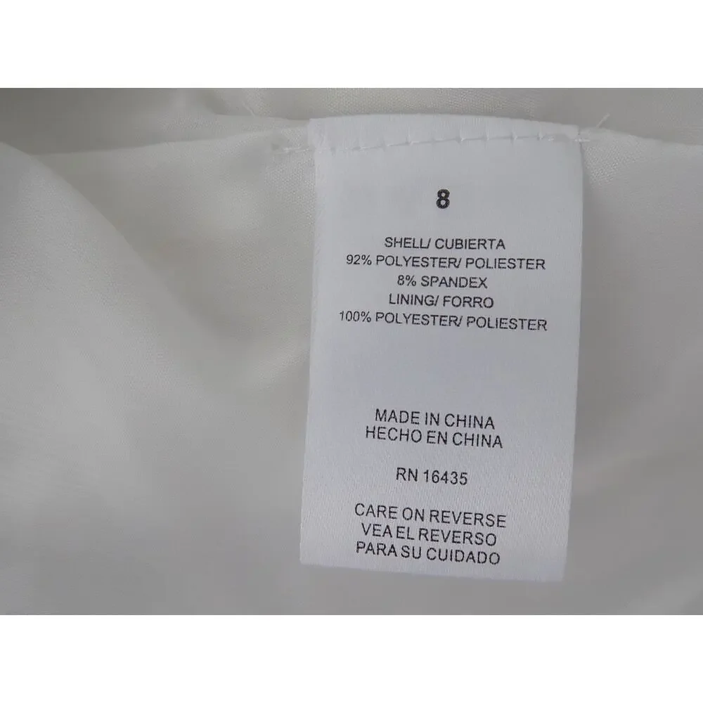 Biscotti Collezioni white faux fur coat girls size 8